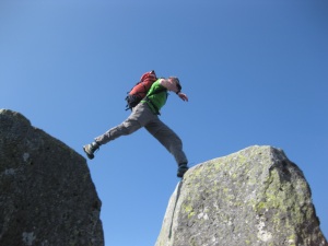 Wales Climbing Tryfan Snowdonia Adam and Eve First Pinnacle Rib East Face Summer Rock Scrambling